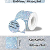 Rollo de etiquetas térmicas autoadhesivas de 50x50mm con 140 etiquetas por rollo
