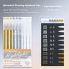 A set of Qimiaohui drawing notebook pens in a 3-color set featuring high gloss pastel finishes.