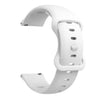 A white silicone watchband for an Amazfit Bip 6 displayed against a white background.