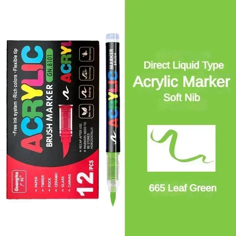 DIY Acrylic Art Markers - Vibrant Color Set