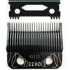 A black professional cordless hair clipper featuring precision fade blades and various attachments.