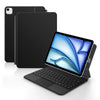 A black Magic Keyboard cover for an iPad is shown next to a smartphone.