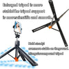 An enlarged tripod is shown supporting a smartphone, emphasizing stability and smoothness.