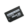 Black Memory Stick PRO Duo compatible microSD adapter for memory cards