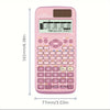 A pink scientific calculator displaying a calculation result.