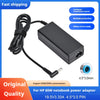 Black universal laptop power adapter for HP 65W notebook, featuring intelligent temperature control and multiple protection.