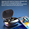 A pair of metallic Bluetooth ear hooks with microphones displayed on a smartphone.