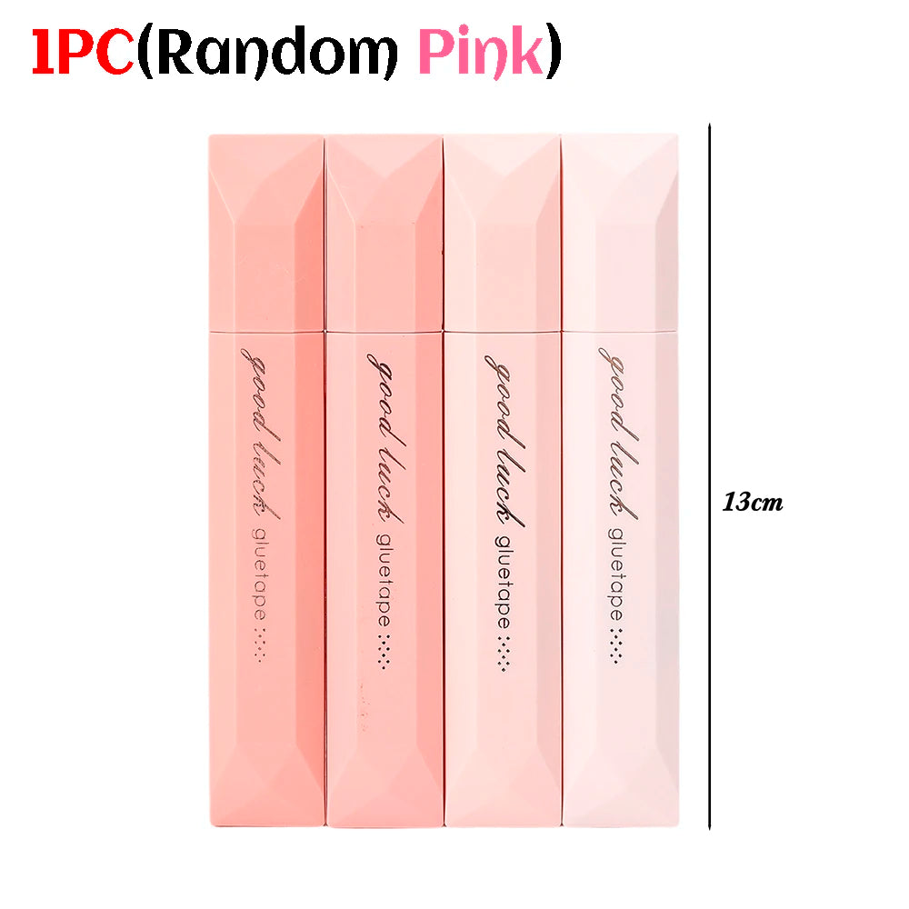 One pack of pink gradient double-sided tape pens for scrapbooking and journaling