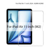 Protection d'écran en verre trempé pour iPad Air 11 pouces (M2), film protecteur transparent.