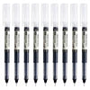 A set of ten smooth quick-drying gel pens in various colors and designs.