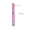 A pink Monclique reusable metal injection pen shown vertically.
