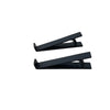 Schwarze ergonomische Tastatur-Höhenverstell-Ständer.