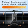 A flexible arm mount designed to extend up and down, left and right for use with phones and tablets in a car air vent.