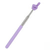 Purple adjustable telescopic reading stick with a hand gesture at the top