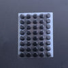 A rectangular sheet of 40 adhesive glide feet for universal mouse skates, arranged in a grid.