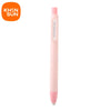 A pink retractable pencil eraser is shown against a white background.