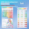 Languo collaboration painting journal pen set featuring Morandi style gel pens in various colors