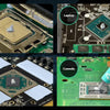 Images showing the CPU, Graphics Card, and a console featuring Arctic MX-6 high-performance thermal paste.