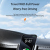 A smartphone is shown being charged using a Type-C interface on a car, illustrating worry-free driving with super flash charg