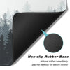 Black non-slip rubber base mouse pad featuring a textured grip for steady desktop control.