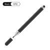 Bolígrafo/stylus universal negro individual para tabletas y teléfonos