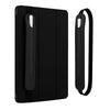 Black leather protective case for tablet stylus pens shown with a separate strap.