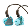 A pair of Studio-Grade wired in-ear monitors with silicone tips and metallic connectors.