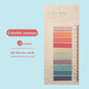 A package of 10 Color Note sticky notes featuring various shades of pink, peach, and blue on a transparent sheet.