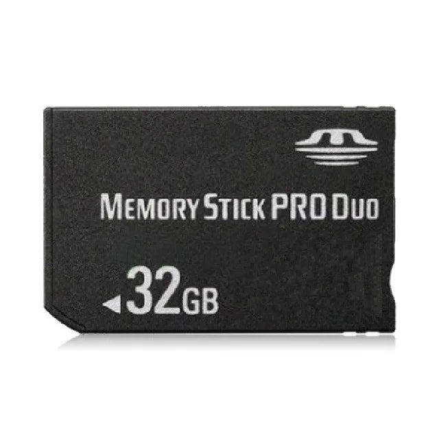Tarjeta de memoria Memory Stick PRO Duo negra de 32GB.