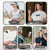 A collection of images showing a mini portable USB rechargeable handheld fan used for motion, leisure, outdoors, and shopping