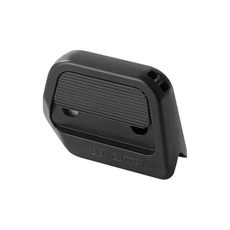 Black mini ceramic box cutter with an auto-retractable blade.