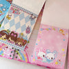 A set of colorful decorative memo pads featuring cute animal characters and pastel designs.