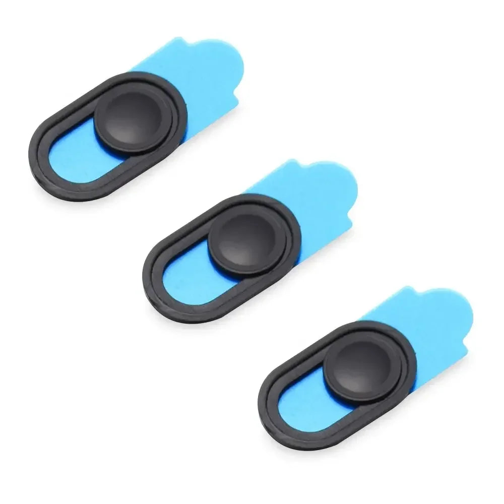 A blue slim camera slider device with a black grip and translucent body.