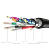 مخطط مقطع عرضي لكابل تمديد USB 2.0 لمزامنة البيانات يوضح المكونات الداخلية مثل قلب نحاسي و PVC وحبل شد.