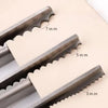 Edelstahl-Lederzang mit verschiedenen Klingengrößen: 7 mm, 5 mm und 3 mm