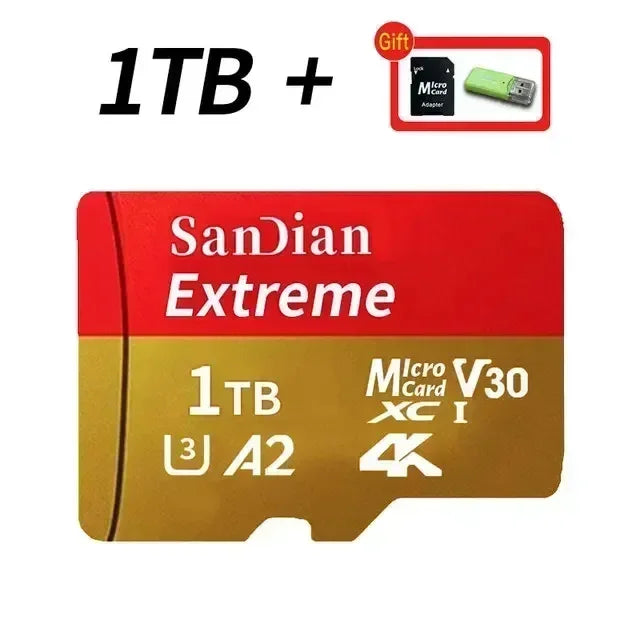 Sandian Extreme 1TB Micro SD memory card with a gift adapter