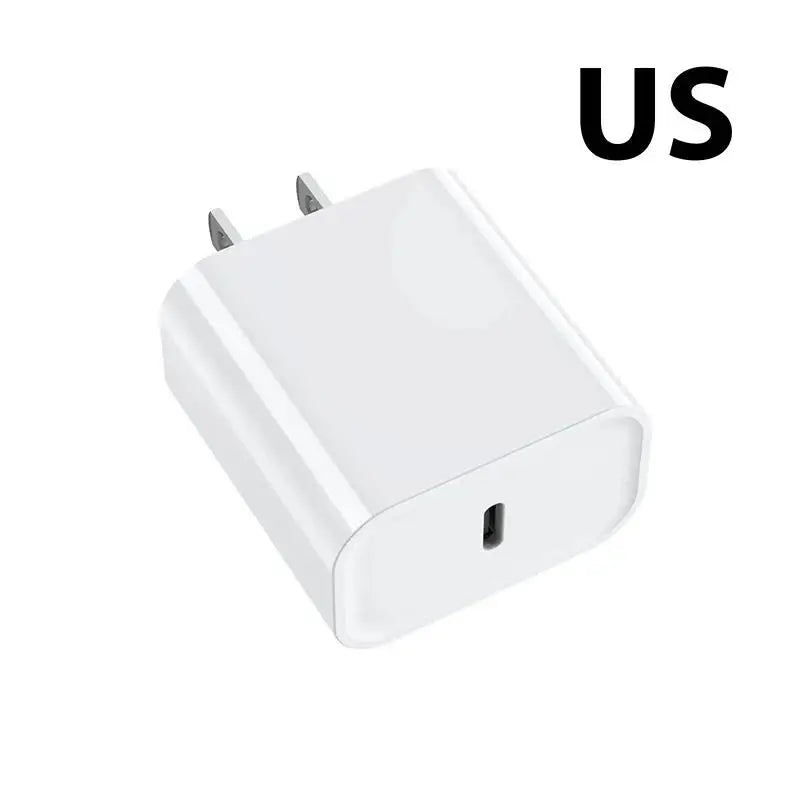 A white 40W USB-C fast charging cable for an iPhone is shown.