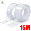 Rolls of white heavy duty double-sided nano adhesive tape displayed on a white background.