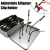 Adjustable alligator clip holder with multiple magnetic painting stands for art and craft