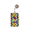 Buntes Puzzle-Teil-Muster-Lanyard Schlüsselring für ID-Karten und Handys