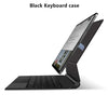 Black keyboard case and iPad with a pogo pin magic keyboard cover