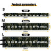 Diagram showing size parameters S, M, and L for a Versatile PVC Fishing Ruler for Boat & Tackle with corresponding measuremen