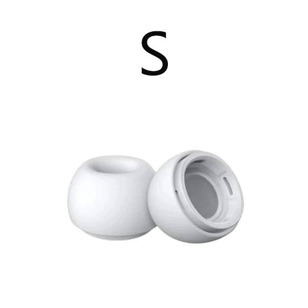 A white silicone case for replacement eartips for AirPods Pro.