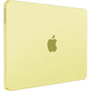 A light yellow matte hard shell case for a MacBook Neo 13-inch laptop.