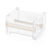 Cortador y dispensador de cinta washi multicolor de plástico transparente con regla de medición visible
