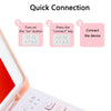 Instructions for a quick connection showing three steps to connect a device.