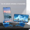 Support de téléphone portable en métal pour bureau, tient un iPhone et un iPad, orientation verticale ou horizontale.
