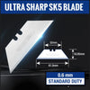 Gros plan de la lame SK5 Ultra Sharp montrant les dimensions et la classification de service standard.