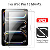 Two screen protector installation tools for an iPad Pro 13 M4 M5 device.
