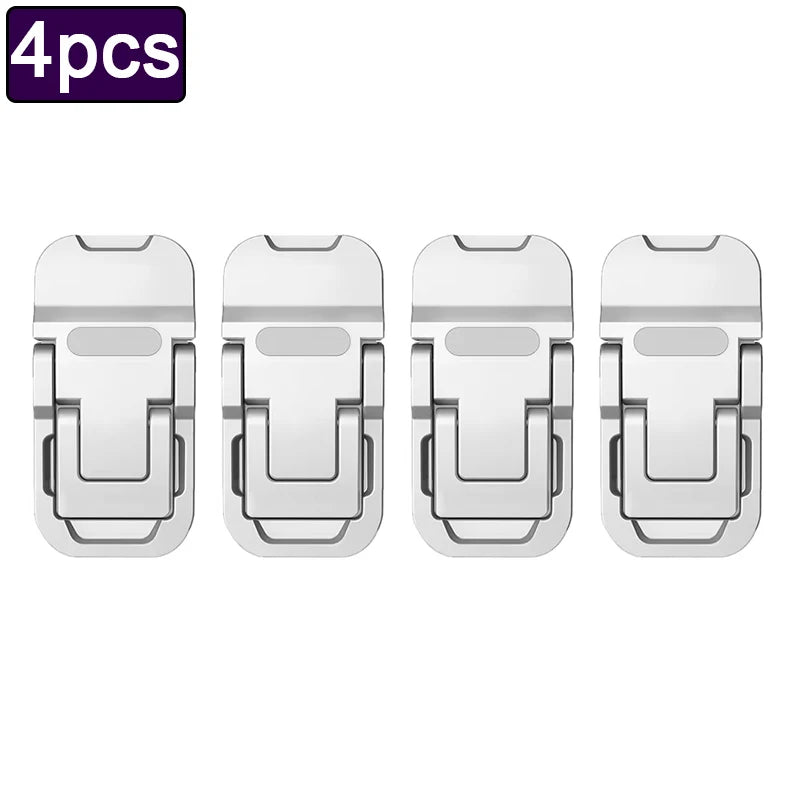Four portable aluminum alloy laptop stands for adjustable viewing angles
